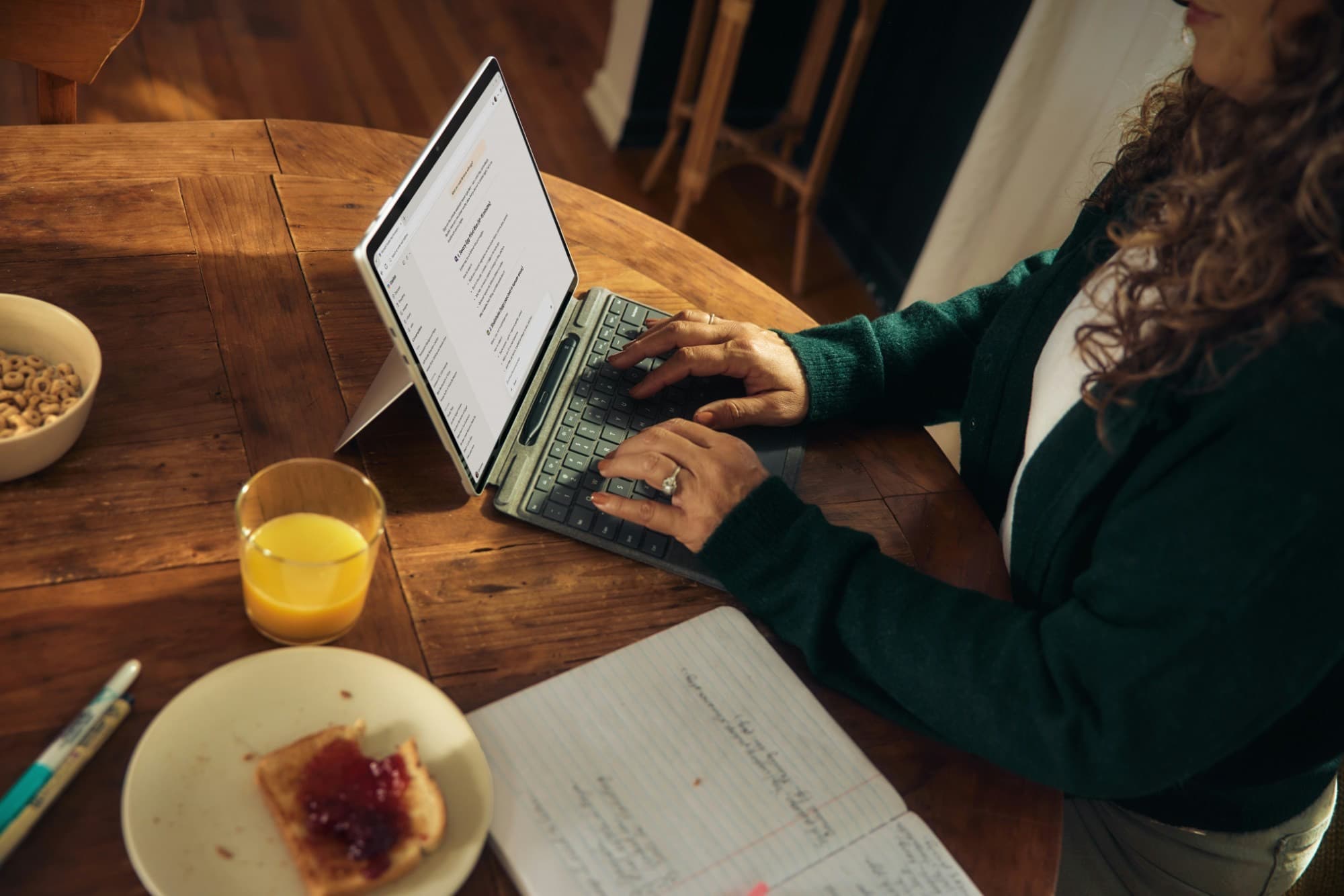 Une apprenante suit un parcours adapté à son profil